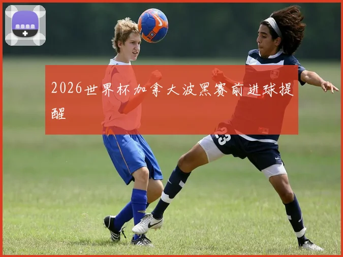 2026世界杯加拿大波黑赛前进球提醒